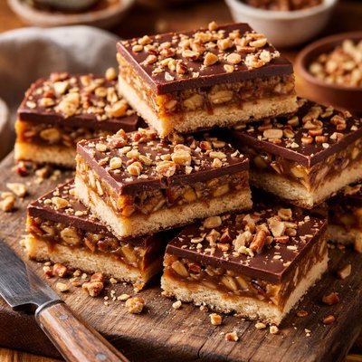 Image of Refrigerator Caramel Nut Slices