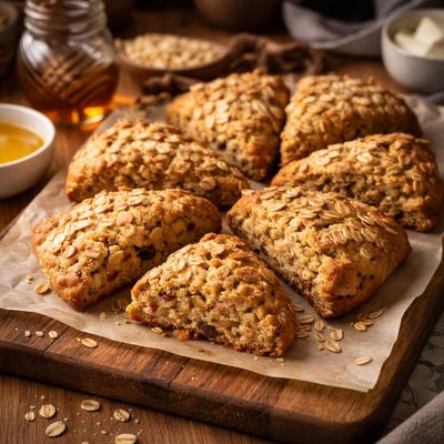 Image of Relatively Healthy Oatmeal Scones