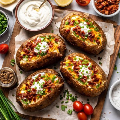 Image of Restaurant Style Baked Potatoes