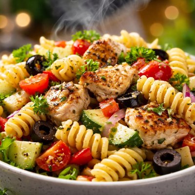 Image of Reunion Pasta Salad with Chicken