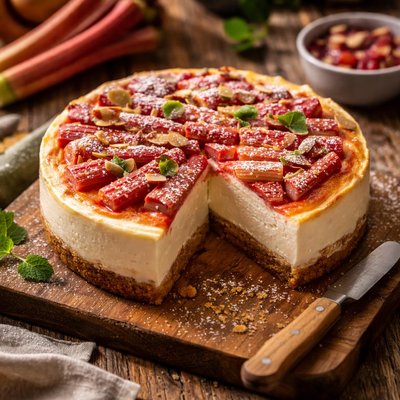 Image of Rhubarb Cheesecake