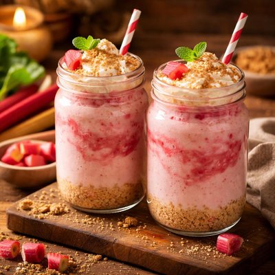 Image of Rhubarb Cheesecake Smoothies