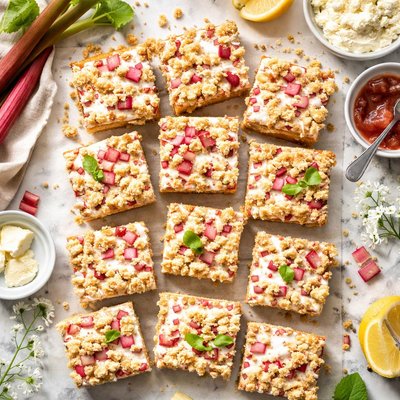 Image of Rhubarb Cream Cheese Bars