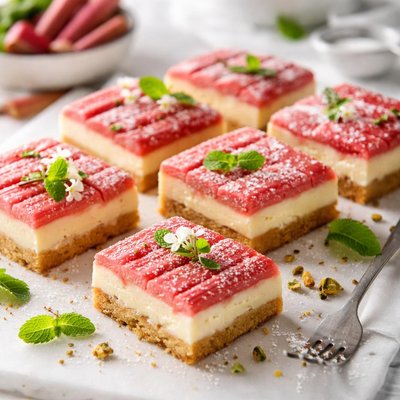 Image of Rhubarb Cream Squares