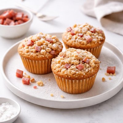 Image of Rhubarb Crumb Muffins
