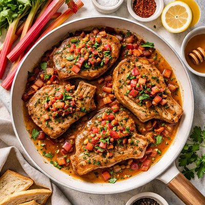 Image of Rhubarb Pork Chops