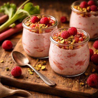Image of Rhubarb Raspberry Mousse