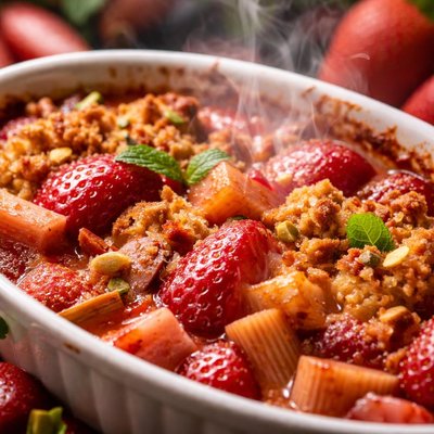 Image of Rhubarb Strawberry Gratin