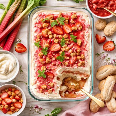 Image of Rhubarb Tiramisu