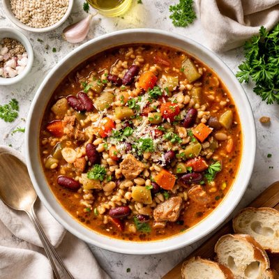 Image of Rib Stickin Bean Barley Soup