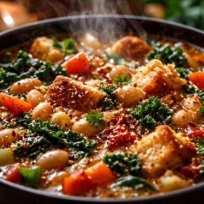 Image of Ribollita Italian Vegetable Bean Soup