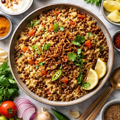 Image of Rice and Lentil Pilaf Indian Style