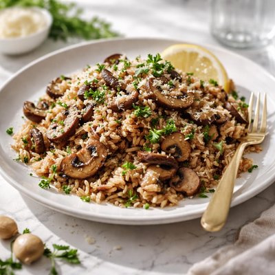 Image of Rice and Mushroom Delight