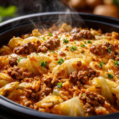 Image of Rice Cooker Cabbage Casserole