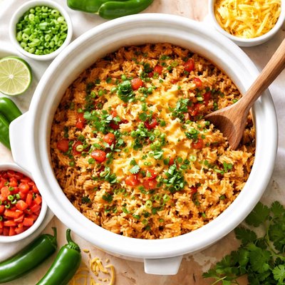 Image of Rice Cooker Chile Cheese Rice