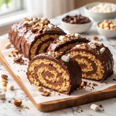Image of Rice Krispies Chocolate Roll