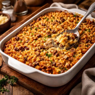 Image of Rice Krispies Sausage Casserole