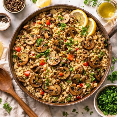 Image of Rice Pilaf with Mushrooms