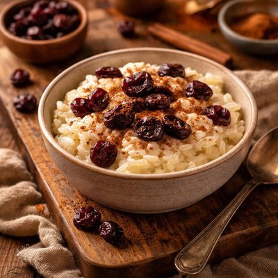Image of Rice Pudding with Dried Cherries
