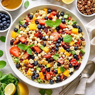 Image of Rice Salad with Fruit and Nuts