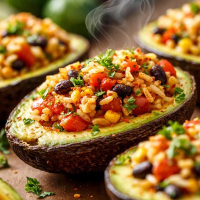 Image of Rice Stuffed Avocados