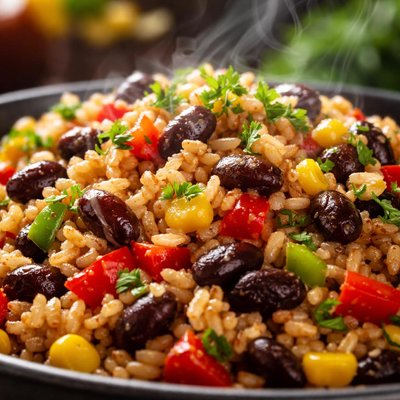Image of Whole30 Rice with Beans and Vegetables