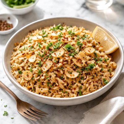 Image of Rice with Garlic and Pasta