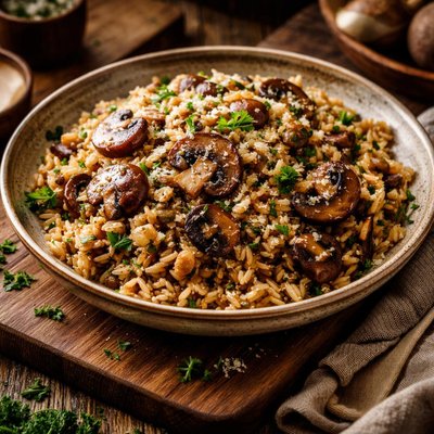 Image of Rice with Mushrooms