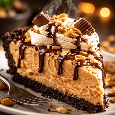 Image of Rich and Creamy Peanut Butter Pie