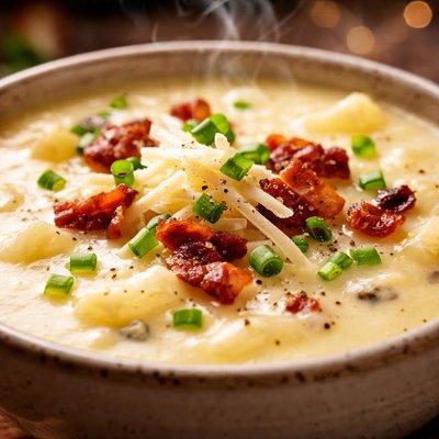 Image of Rich and Creamy White Cheddar Soup
