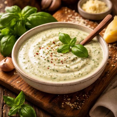 Image of Rich Basil Cream Sauce