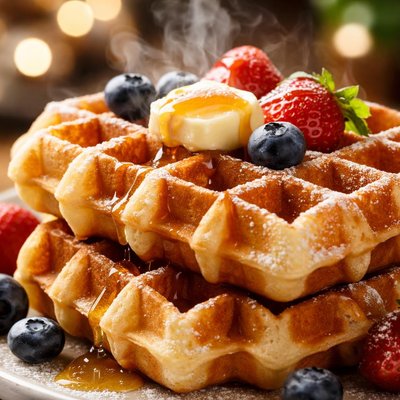 Image of Rich Belgian Style Waffles