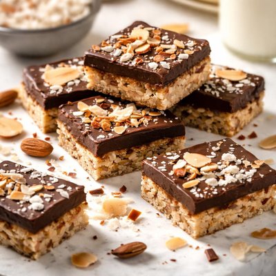 Image of Rich Chocolate Almond Coconut Bars