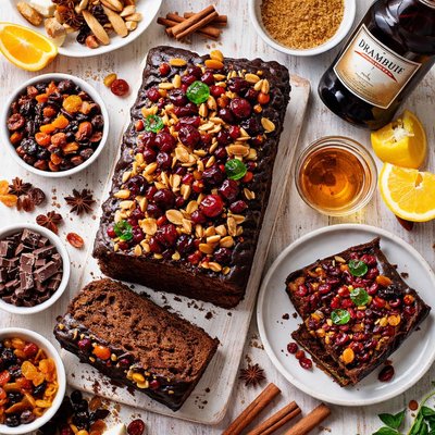 Image of Rich Chocolate Drambuie Fruitcake
