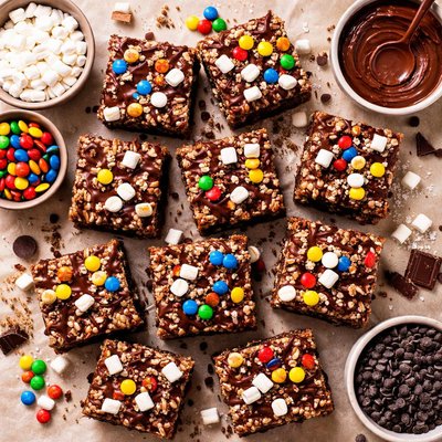 Image of Rich Chocolate Rice Krispy Treats