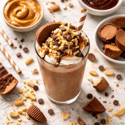 Image of Rich Creamy Chocolate Peanut Butter Milk Shake