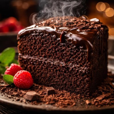 Image of Rich Dark Chocolate Cake