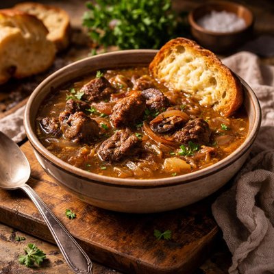 Image of Rich Onion Beef Soup