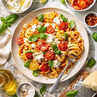Image of Ricotta and Tomato Fettuccine