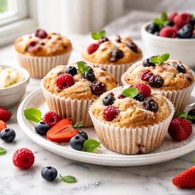 Image of Ricotta Berry Muffins