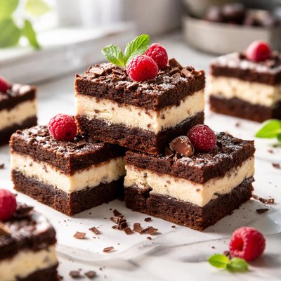 Image of Ricotta Filled Brownie Squares