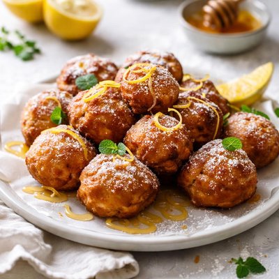 Image of Ricotta Lemon and Honey Fritters