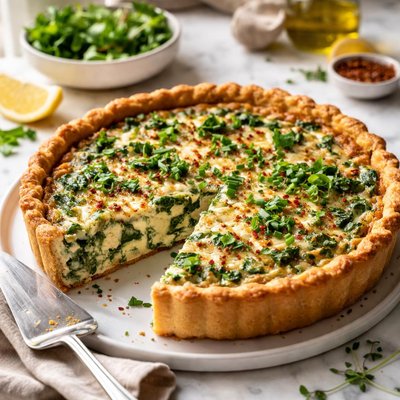 Image of Ricotta Spinach Quiche