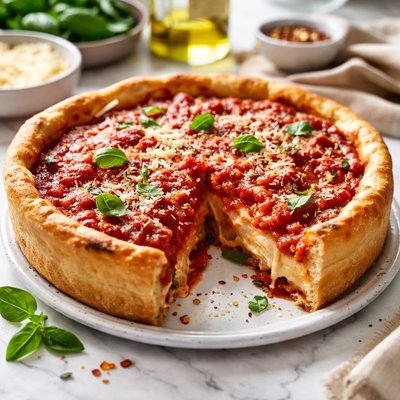 Image of Ridiculously Easy Chicago Style Pizza Pie