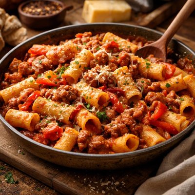 Image of Rigatoni with Sausage and Peppers