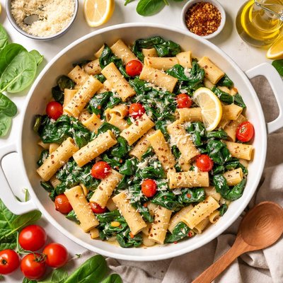 Image of Rigatoni with Spinach