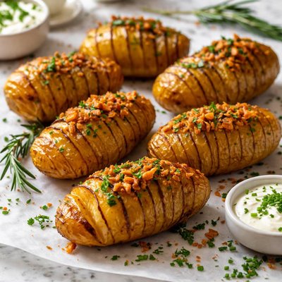 Image of Riks Roast Garlic Potato Fans Uk