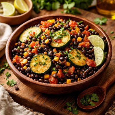 Image of Rio Grande Black Beans Zucchini