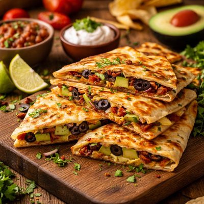 Image of Ripe Olive Avocado Quesadillas