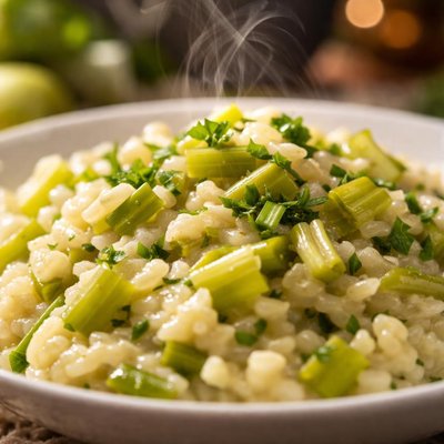 Image of Risotto Aux Poireaux Leeks